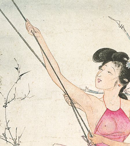 汉寿-胡也佛的仕女画和最知名的金瓶梅秘戏图
